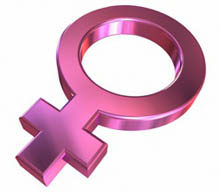 Shiny pink female symbol